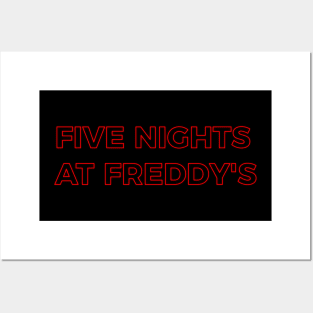 FIVE NIGHTS AT FREDDY'S alt. font Posters and Art